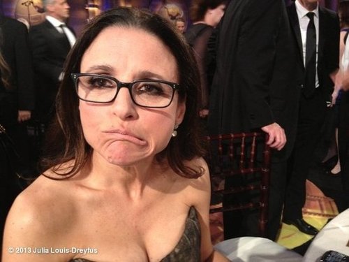 Julia Louis-Dreyfus shared a photo of herself with the caption, "Julia Loser-Dreyfus" after the Golden Globes.
Source: Julia Louis-Dreyfus on WhoSay
Julia Louis-Dreyfus shared a photo of herself with the caption, "Julia Loser-Dreyfus" after the Golden Globes.
Source: Julia Louis-Dreyfus on WhoSay