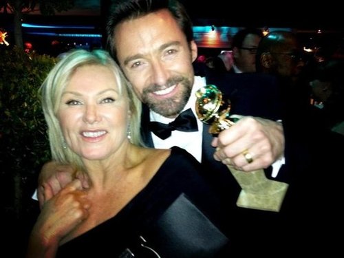 Hugh Jackman and his wife, Deborra-Lee Furness, celebrated his big best actor win at the Golden Globes.
Source: Twitter user RealHughJackman
Hugh Jackman and his wife, Deborra-Lee Furness, celebrated his big best actor win at the Golden Globes.
Source: Twitter user RealHughJackman