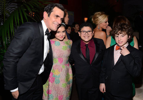 Ty Burrell, Ariel Winter, Rico Rodriguez, and Nolan Gould attended the Fox Network Golden Globes party.
Ty Burrell, Ariel Winter, Rico Rodriguez, and Nolan Gould attended the Fox Network Golden Globes party.
