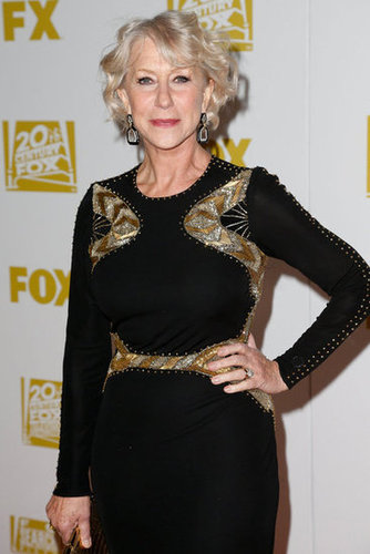 Helen Mirren posed at the Fox bash celebrating the Golden Globes.
Helen Mirren posed at the Fox bash celebrating the Golden Globes.