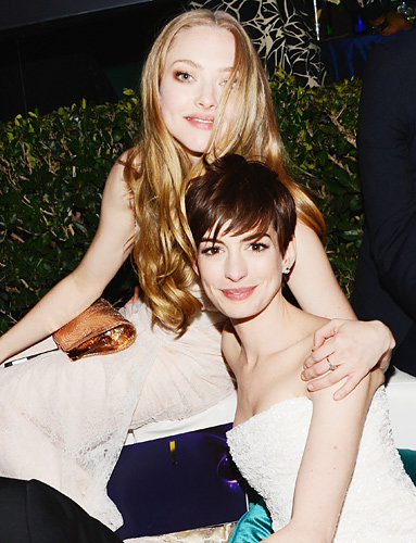 Amanda Seyfried and Anne Hathaway Amanda Seyfried and Anne Hathaway