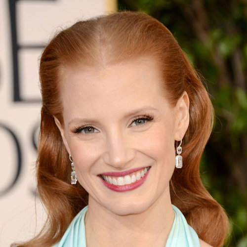 Pictures of Jessica Chastain at the 2013 Golden Globes