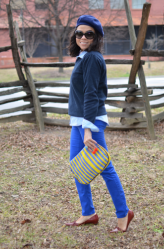 Cobalt Pants Look