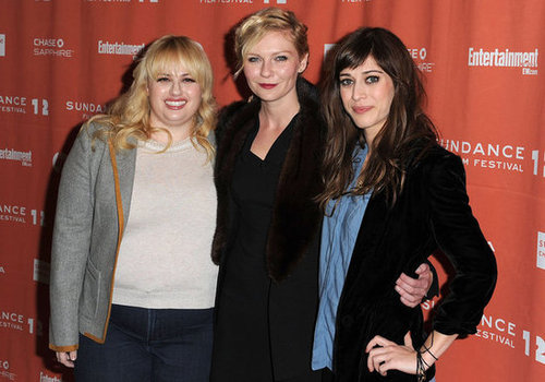 Girlfriends Rebel Wilson, Kirsten Dunst, and Lizzy Caplan smiled together on the carpet in 2012 while they promoted their gritty girl comedy Bachelorette.
Girlfriends Rebel Wilson, Kirsten Dunst, and Lizzy Caplan smiled together on the carpet in 2012 while they promoted their gritty girl comedy Bachelorette.