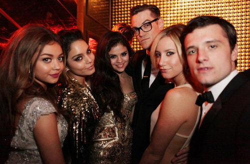 Selena Gomez poses with a group of young Hollywood stars at a Golden Globes afterparty, including Josh Hutcherson, Ashley Tisdale, and Selena's Spring Breakers costar Vanessa Hudgens.
Selena Gomez poses with a group of young Hollywood stars at a Golden Globes afterparty, including Josh Hutcherson, Ashley Tisdale, and Selena's Spring Breakers costar Vanessa Hudgens.