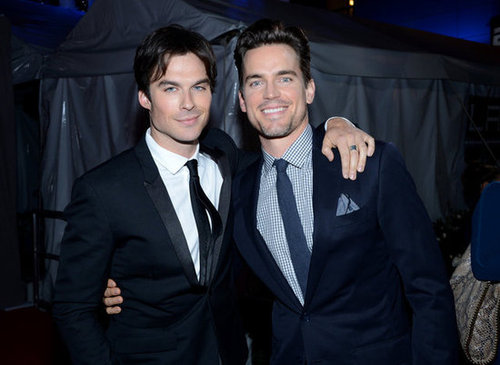 Matt Bomer snapped a photo with Ian Somerhalder at the People's Choice Awards.
Matt Bomer snapped a photo with Ian Somerhalder at the People's Choice Awards.