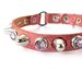 Tough Girl Glitter Leather Cat Collar
