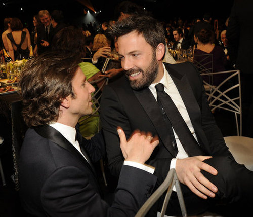 Bradley Cooper visited Ben Affleck's table at the SAG Awards.
Bradley Cooper visited Ben Affleck's table at the SAG Awards.