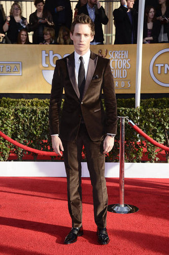 Eddie Redmayne Goes Brown at the SAG Awards Eddie Redmayne Goes Brown at the SAG Awards