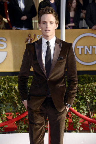 Eddie Redmayne Goes Brown at the SAG Awards Eddie Redmayne Goes Brown at the SAG Awards