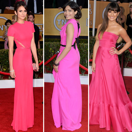 SAG Awards 2013 Red Carpet Pink Dress Trend SAG Awards 2013 Red Carpet Pink Dress Trend