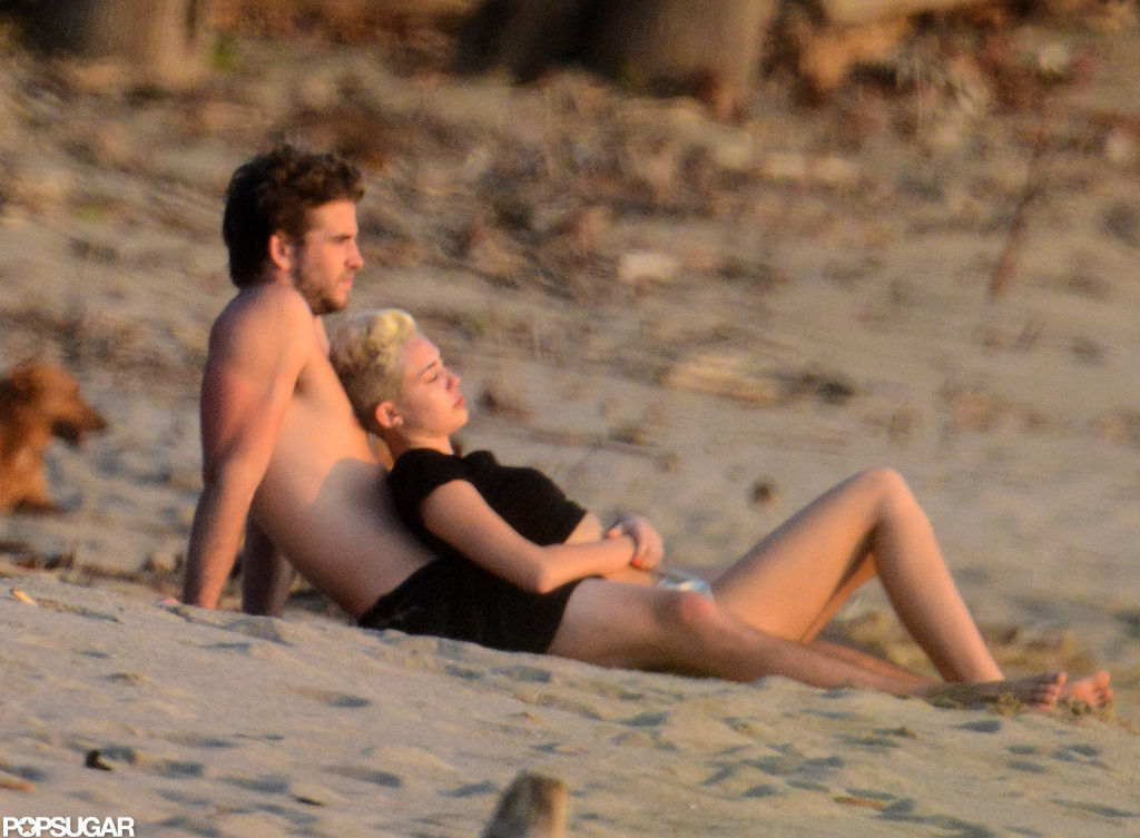 Miley Cyrus and Liam Hemsworth watched the sunset in Costa Rica while vacationing in January.
Miley Cyrus and Liam Hemsworth watched the sunset in Costa Rica while vacationing in January.