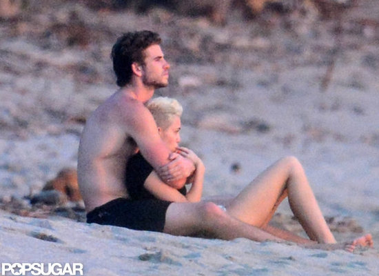 Miley Cyrus and Liam Hemsworth lounged on the beach in Costa Rica.
Miley Cyrus and Liam Hemsworth lounged on the beach in Costa Rica.