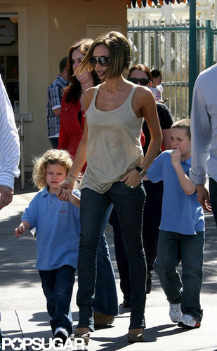 Victoria Beckham made like Minnie and stayed in her fabulous high heels during a family trip to the Happiest Place on Earth.
Victoria Beckham made like Minnie and stayed in her fabulous high heels during a family trip to the Happiest Place on Earth.