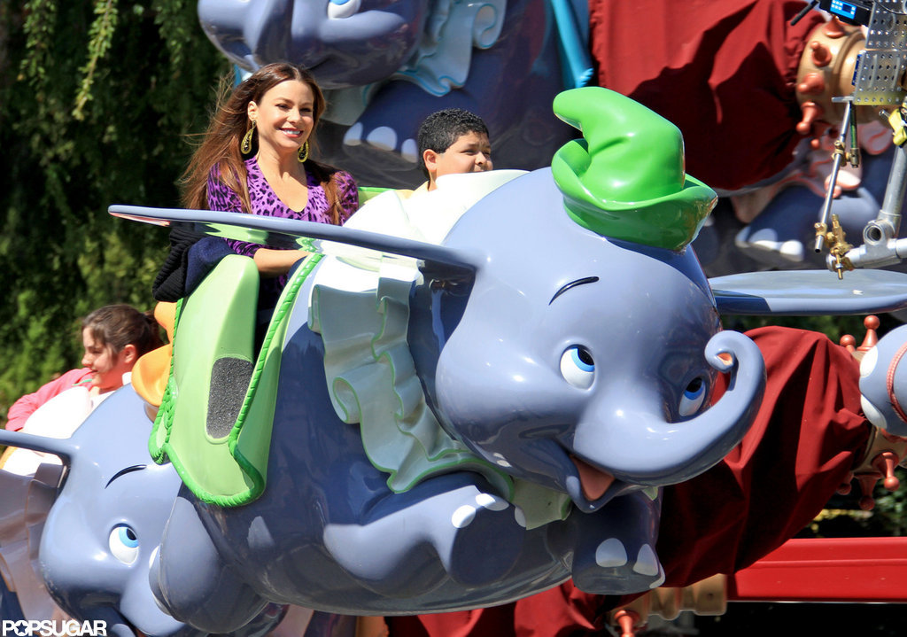 Sofia Vergara rode Splash Mountain while filming Modern Family in February 2012.
Sofia Vergara rode Splash Mountain while filming Modern Family in February 2012.