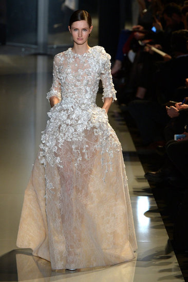 Keira Knightley would shine in this crisp ultraembellished gown, which features the most intricate detailing along the bodice.
Keira Knightley would shine in this crisp ultraembellished gown, which features the most intricate detailing along the bodice.