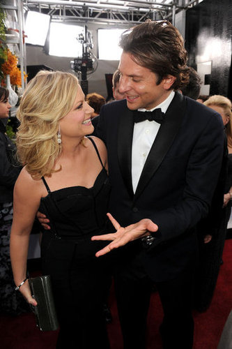 Amy Poehler and Bradley Cooper laughed it up on their way into the SAGs.
Amy Poehler and Bradley Cooper laughed it up on their way into the SAGs.