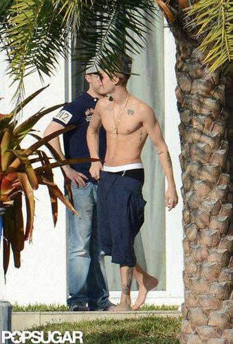 Justin Bieber Preps For His New Album's Release Shirtless in Miami Justin Bieber Preps For His New Album's Release Shirtless in Miami