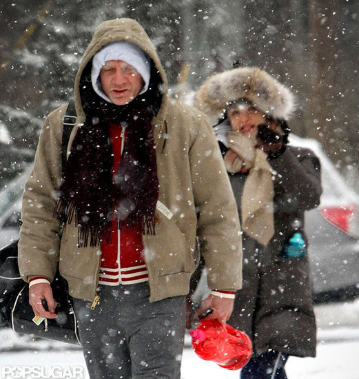 Daniel Craig and Rachel Weisz battled a snowstorm in NYC.
Daniel Craig and Rachel Weisz battled a snowstorm in NYC.