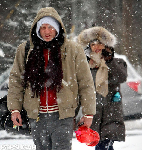 Daniel Craig and Rachel Weisz battled a snowstorm in NYC.
Daniel Craig and Rachel Weisz battled a snowstorm in NYC.