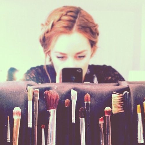 Lauren Conrad played with makeup brushes.
Source: Instagram user laurenconrad
Lauren Conrad played with makeup brushes.
Source: Instagram user laurenconrad
