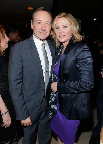 Kevin Spacey met up with Kim Cattrall at the show's afterparty.
Kevin Spacey met up with Kim Cattrall at the show's afterparty.