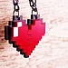 Pixel Heart Necklace 