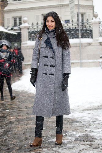 Caroline Issa balanced cozy, classic outerwear and slick leather leggings.
Source: Adam Katz Sinding
Caroline Issa balanced cozy, classic outerwear and slick leather leggings.
Source: Adam Katz Sinding
