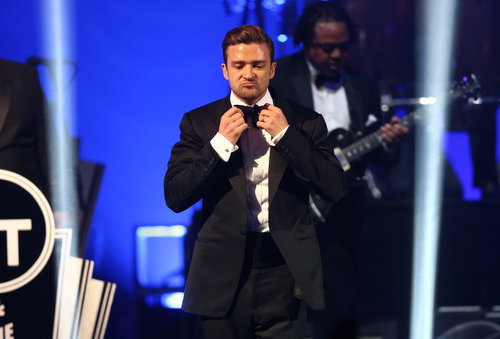Justin Timberlake sported a cute pout during his "Suit & Tie" performance Saturday night at the DIRECTV Super Saturday night.
Justin Timberlake sported a cute pout during his "Suit & Tie" performance Saturday night at the DIRECTV Super Saturday night.