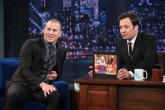 Channing Tatum and Jimmy Fallon reminisced about the actor's last appearance on the show when they dressed in drag.
Channing Tatum and Jimmy Fallon reminisced about the actor's last appearance on the show when they dressed in drag.
