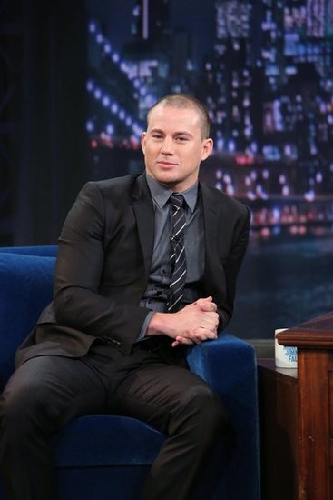 Channing Tatum appeared on Late Night With Jimmy Fallon Thursday night in NYC.
Channing Tatum appeared on Late Night With Jimmy Fallon Thursday night in NYC.