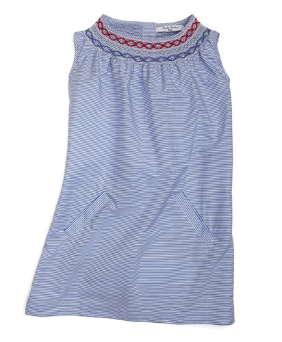 Brooks Brothers Smocked Stretch Babydoll Dress Brooks Brothers Smocked Stretch Babydoll Dress