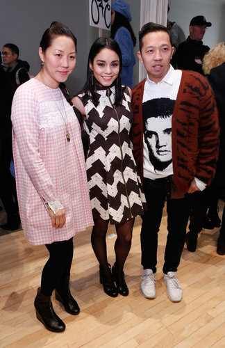 Carol Lim, Vanessa Hudgens, and Humberto Leon Carol Lim, Vanessa Hudgens, and Humberto Leon