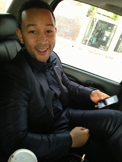 Chrissy Teigen posted a cute picture of John Legend in the limo on their way to the Grammys.
Source: Twitter user chrissyteigen
Chrissy Teigen posted a cute picture of John Legend in the limo on their way to the Grammys.
Source: Twitter user chrissyteigen