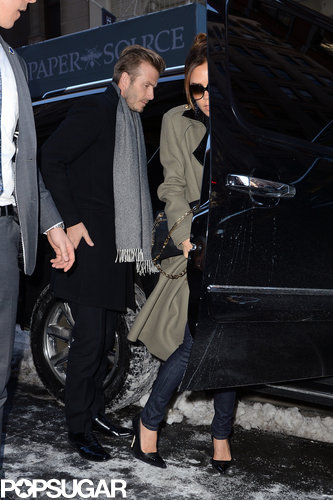Victoria Beckham Sticks to Her Stylish NYFW Tradition With David Victoria Beckham Sticks to Her Stylish NYFW Tradition With David