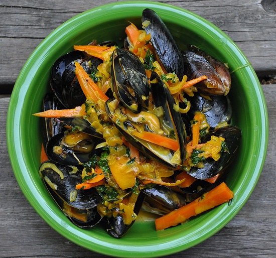 Saffron Mussels 