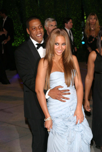 Jay Z held onto Beyoncé as they made their way to the Vanity Fair Oscars afterparty in February 2005.
Jay Z held onto Beyoncé as they made their way to the Vanity Fair Oscars afterparty in February 2005.