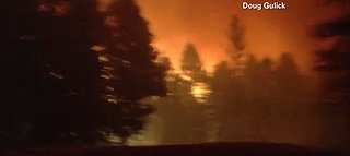 Dad Drives Through Fire to Save Family (VIDEO)