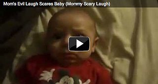 Baby Scared of Mom's Evil Laugh