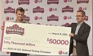 Kid Wins $50,000 for … Texting?  (VIDEO)