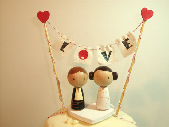 Han and Leia Cake Topper Han and Leia Cake Topper