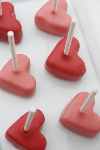 Heart Cake Pops Heart Cake Pops
