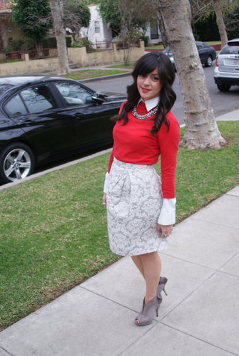 Red and Brocade