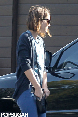 Leighton Meester said goodbye to Adam Brody.
Leighton Meester said goodbye to Adam Brody.