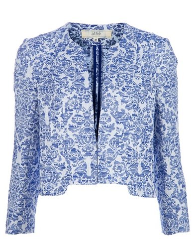 Vanessa Bruno's floral cropped jacket ($197, originally $393) is the ultimate feminine piece.
Vanessa Bruno's floral cropped jacket ($197, originally $393) is the ultimate feminine piece.