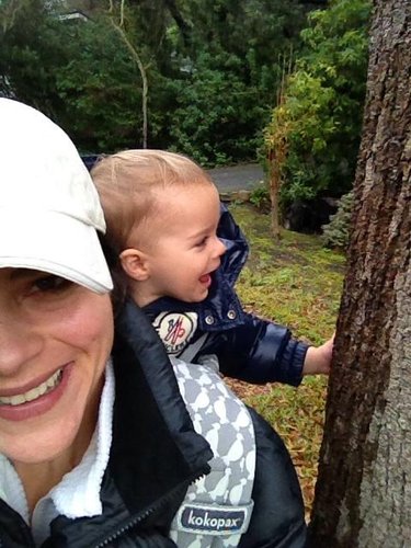 Lil Arthur Bleick got a sweet ride from his mama on a hike.
Source: Twitter user SelmaBlair
Lil Arthur Bleick got a sweet ride from his mama on a hike.
Source: Twitter user SelmaBlair
