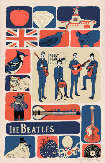 Reminisce on hits from The Beatles with this Beatlemania poster ($15).
Reminisce on hits from The Beatles with this Beatlemania poster ($15).
