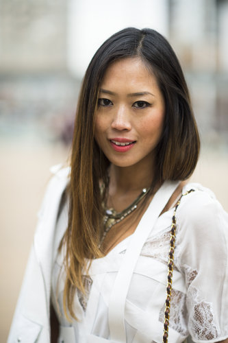 Aimee Song's Winter-white ensemble and sleek strands got an instant shot of life with a swipe of pink lipstick.
Source: Le 21ème | Adam Katz Sinding
Aimee Song's Winter-white ensemble and sleek strands got an instant shot of life with a swipe of pink lipstick.
Source: Le 21ème | Adam Katz Sinding