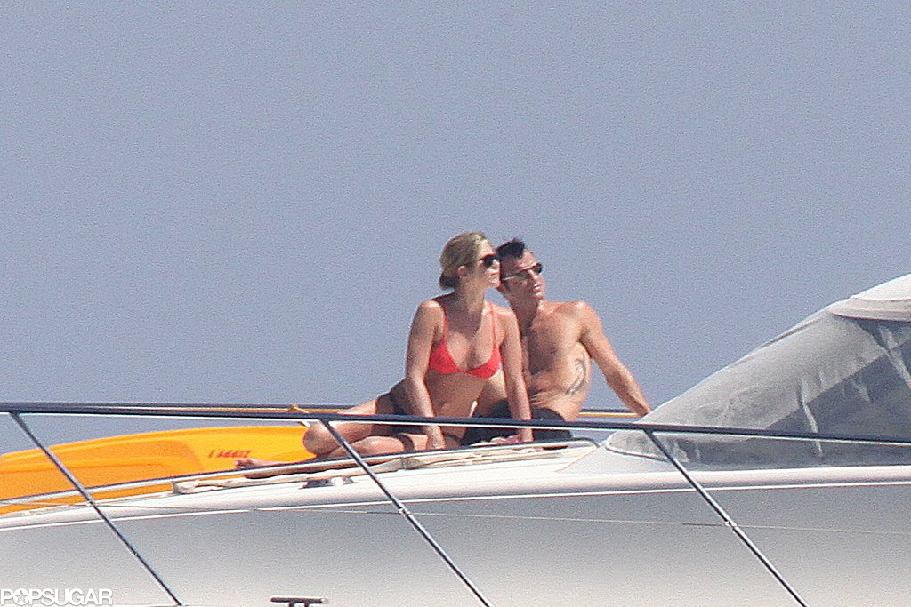 Jennifer and Justin lounged on a boat during their vacation in Capri, Italy in June 2012.
Jennifer and Justin lounged on a boat during their vacation in Capri, Italy in June 2012.