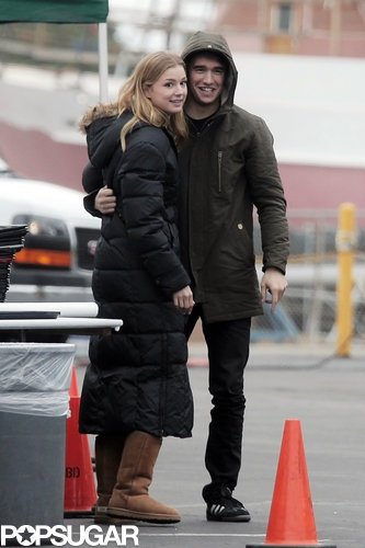 Emily and Josh Show PDA While Filming a PSA Emily and Josh Show PDA While Filming a PSA